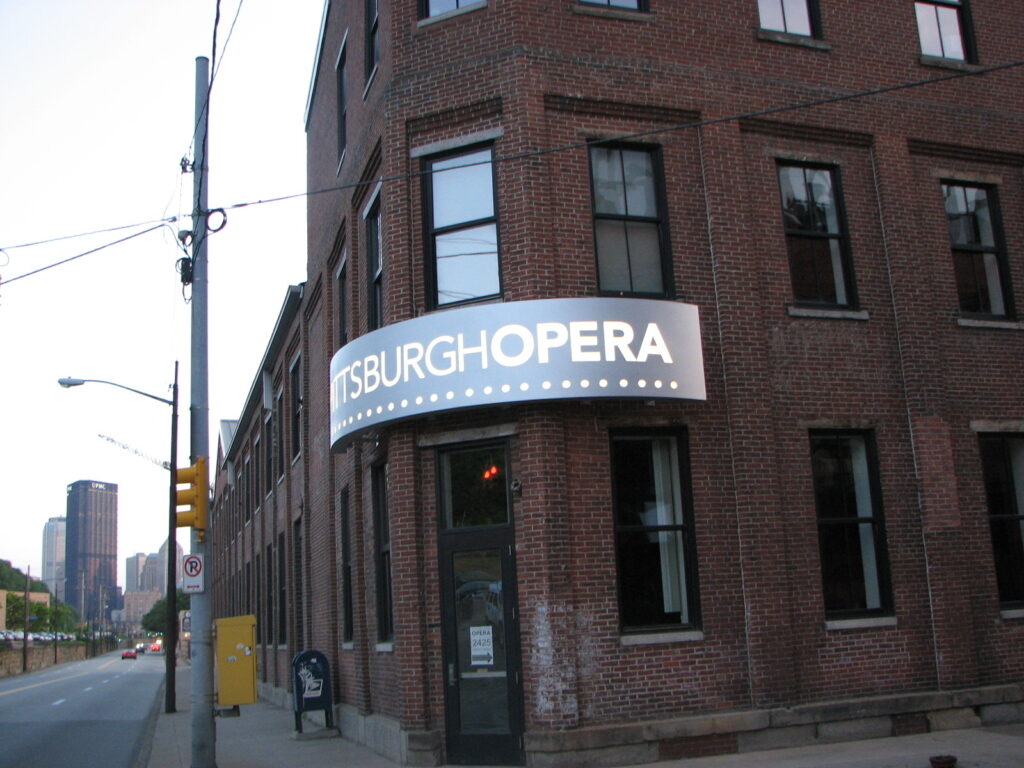 Pittsburgh Opera Piano Sale Sign